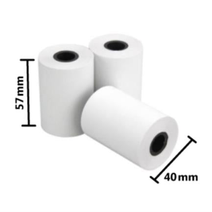 Rollo de Papel Nextep Térmico NE-528 57x40 mm c/10 piezas gramage 55 y largo 14m+5 impresión color negro - Rollo de Papel Nextep Térmico NE-528 57x40 mm c/10 piezas gramage 55 y largo 14m+5 impresión color negro -